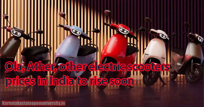 Ola, Ather, other electric scooters