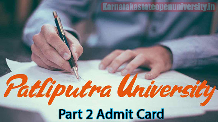 Patliputra University Part 2 Admit Card