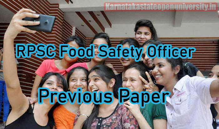 RPSC Food Safety Officer