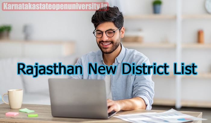 Rajasthan New District List 