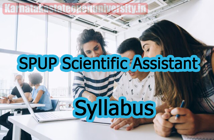 SPUP Scientific Assistant Syllabus