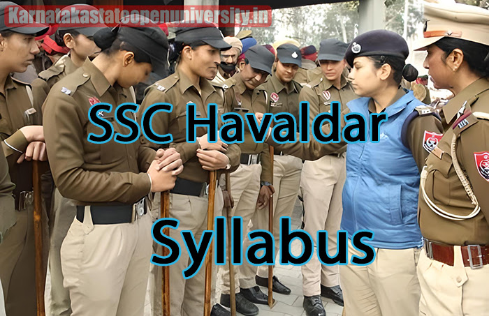 SSC Havaldar Syllabus 