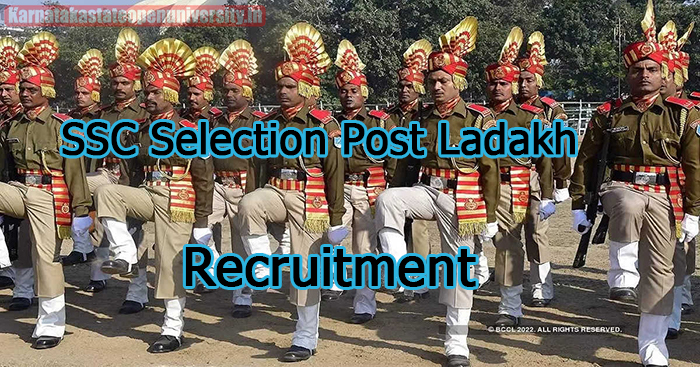 SSC Selection Post Ladakh Recruitment 