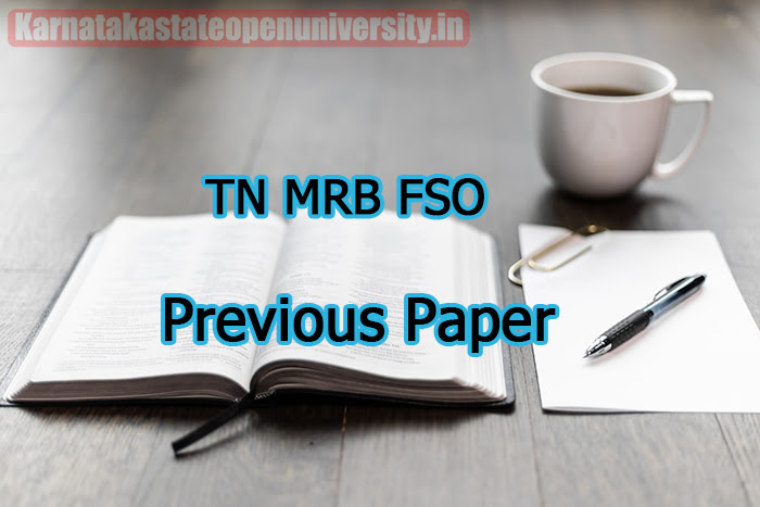 TN MRB FSO Previous Paper