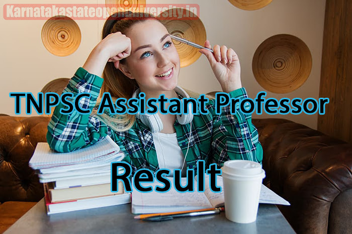 TNPSC Assistant Professor Result 