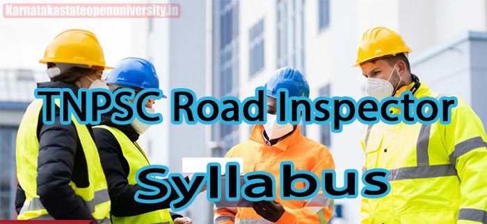 TNPSC Road Inspector Syllabus 