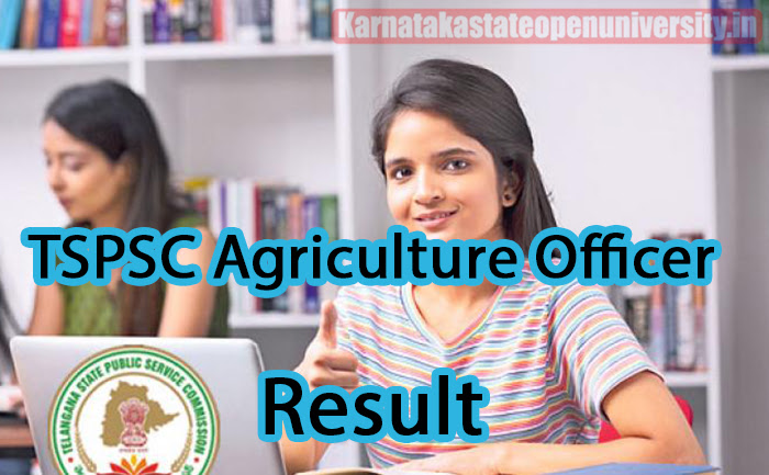 TSPSC Agriculture Officer Result