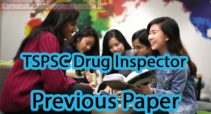 TSPSC Drug Inspector Previous Paper