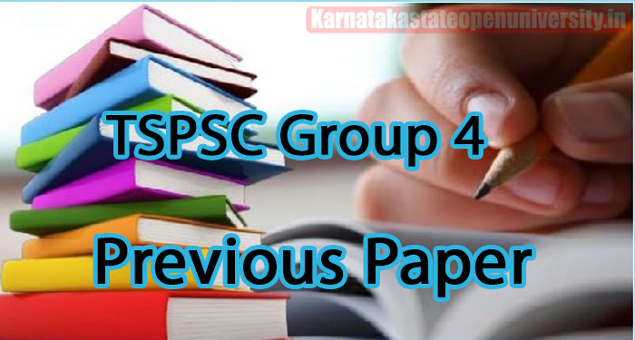 TSPSC Group 4 Previous Paper 