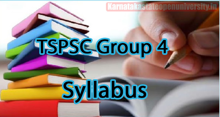 TSPSC Group 4 Syllabus