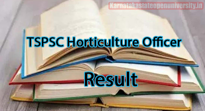 TSPSC Horticulture Officer Result 