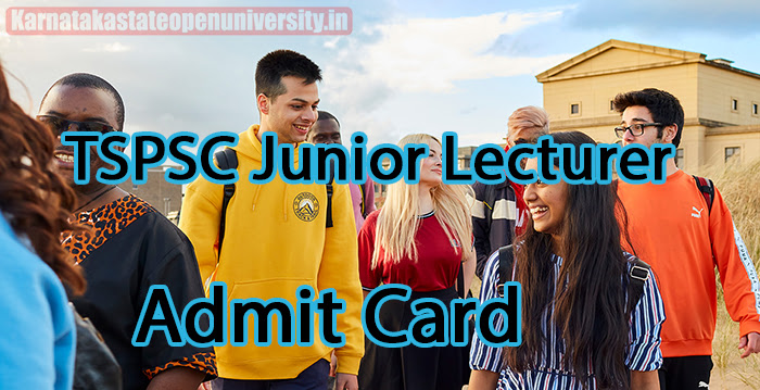 TSPSC Junior Lecturer Admit Card 2023