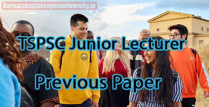 TSPSC Junior Lecturer Previous Paper