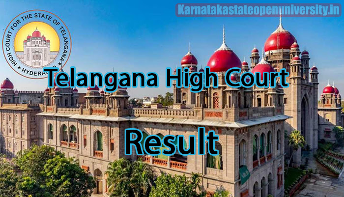 Telangana High Court Result