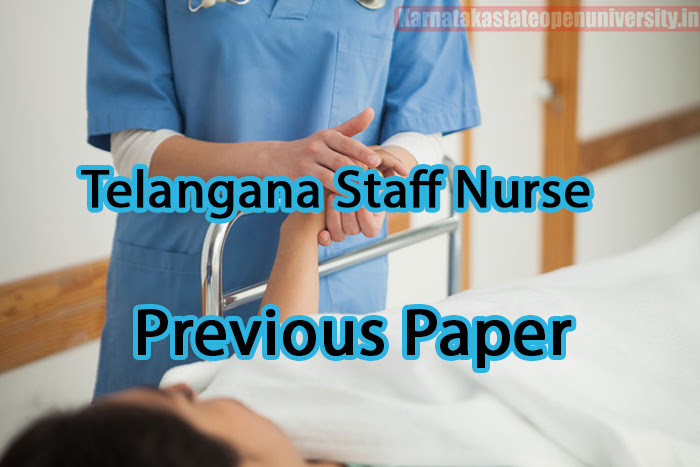 Telangana Staff Nurse Previous Paper
