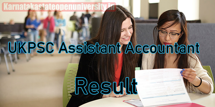 UKPSC Assistant Accountant Result 