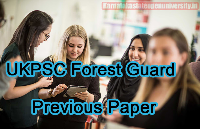 UKPSC Forest Guard Previous Paper