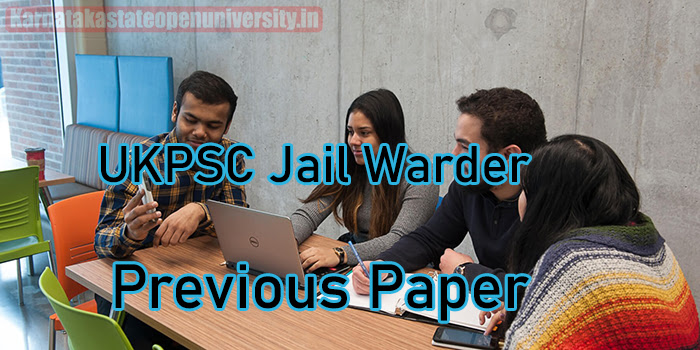 UKPSC Jail Warder Previous Paper
