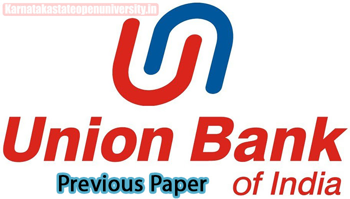 Union Bank of India Previous Paper 