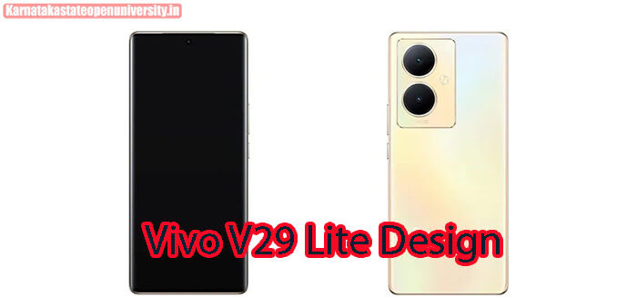 Vivo V29 Lite design