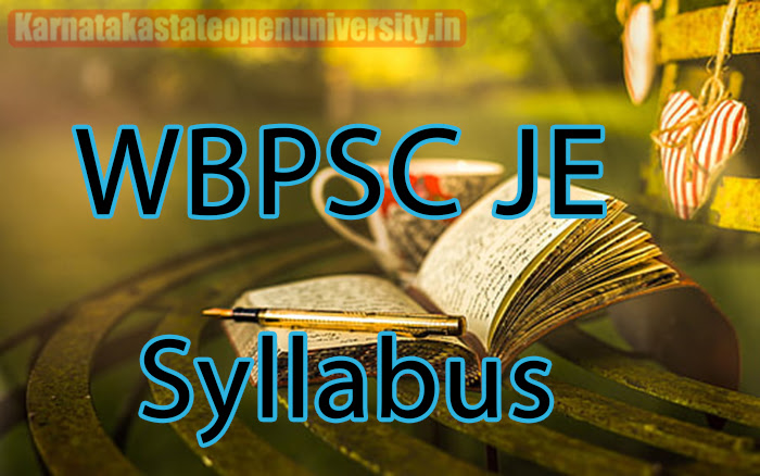 WBPSC JE Syllabus