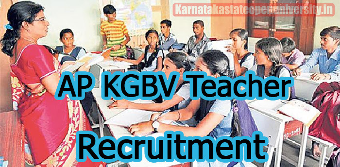 AP KGBV Teacher Recruitment 