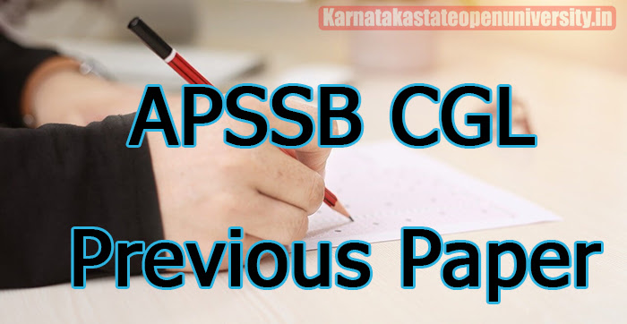 APSSB CGL Previous Paper 
