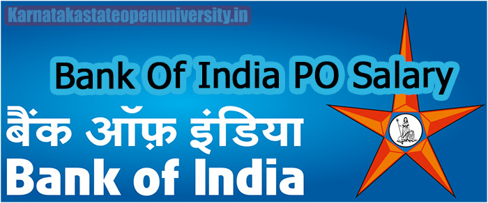 Bank Of India PO Salary