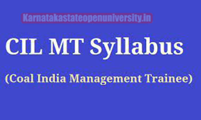 CIL Management Trainee Syllabus 