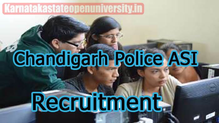 Chandigarh Police ASI Recruitment 