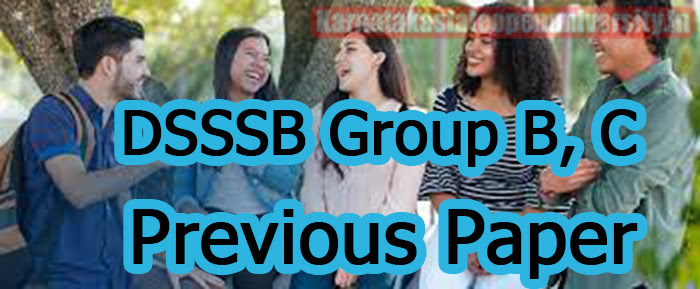 DSSSB Group B, C Previous Paper