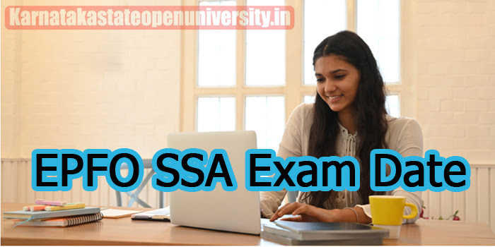 EPFO SSA Exam Date 