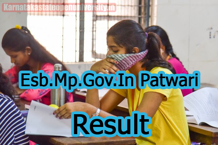 Esb.Mp.Gov.In Patwari Result