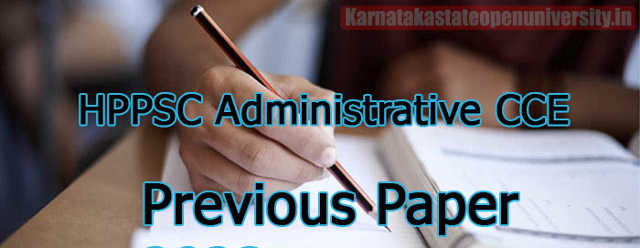 HPPSC Administrative CCE Previous Paper 2023