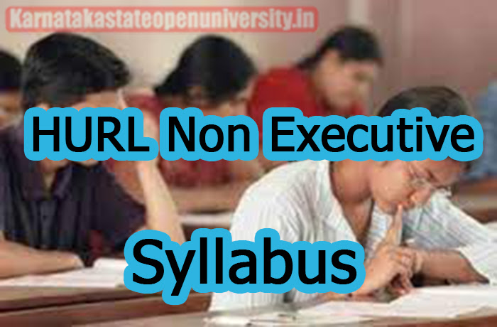 HURL Non Executive Syllabus