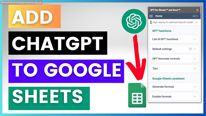 How To Add ChatGPT Extension To Google Sheets