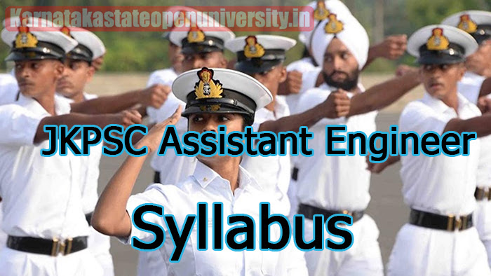JKPSC Assistant Engineer Syllabus