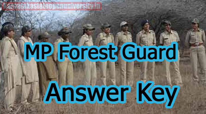 MP Forest Guard Answer Key 