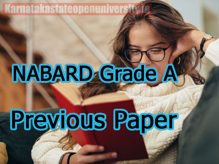 NABARD Grade A Previous Paper