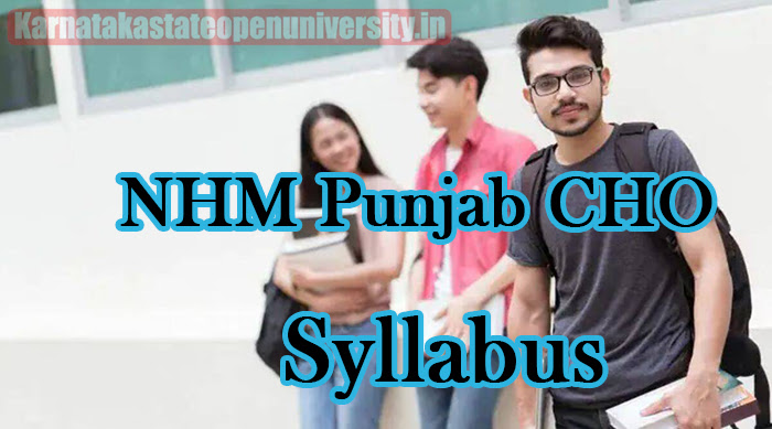 NHM Punjab CHO Syllabus 2023