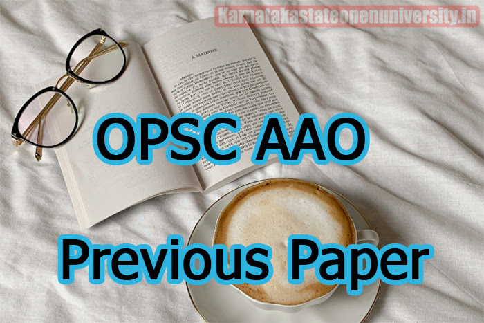 OPSC AAO Previous Paper 