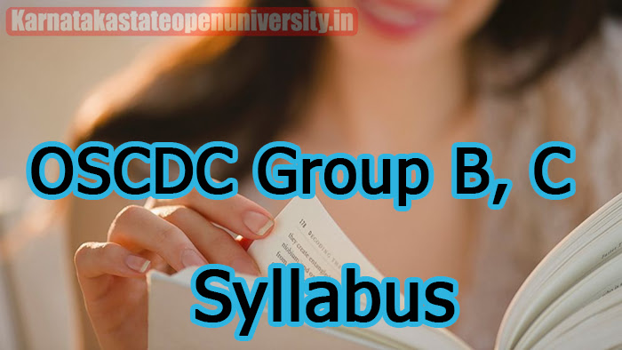 OSCDC Group B, C Syllabus