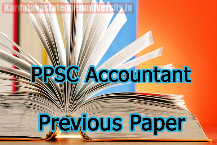 PPSC Accountant Previous Paper 
