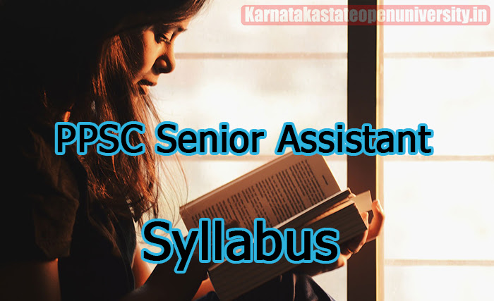 PPSC Senior Assistant Syllabus