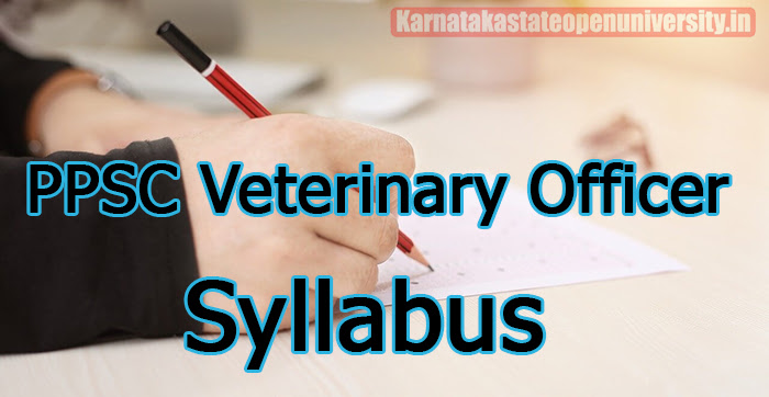 PPSC Veterinary Officer Syllabus