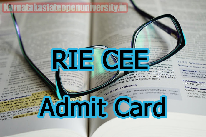 RIE CEE Admit Card 