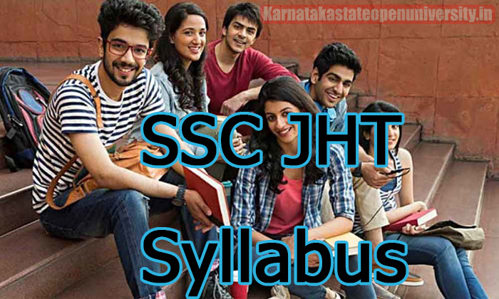 SSC JHT Syllabus