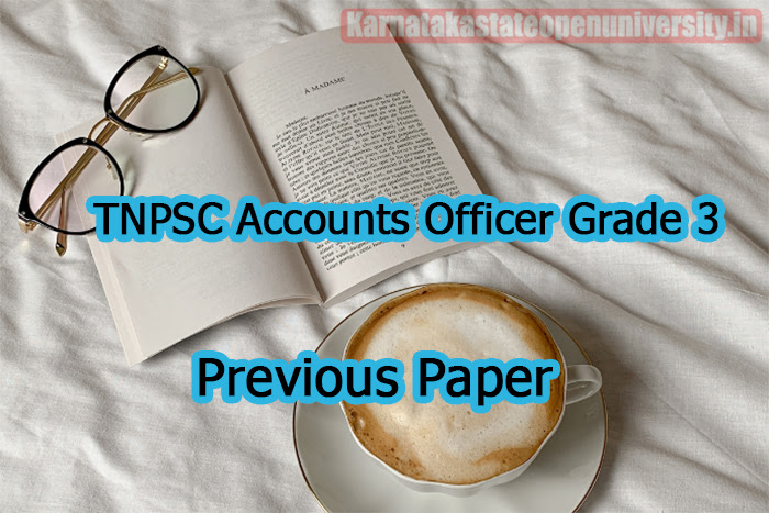 TNPSC Accounts Officer Grade 3 Previous Paper 