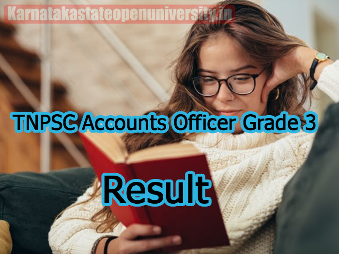 TNPSC Accounts Officer Grade 3 Result