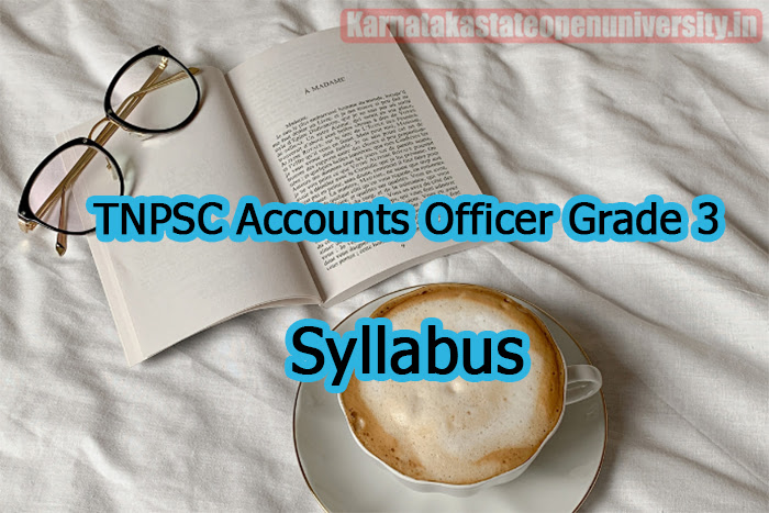 TNPSC Accounts Officer Grade 3 Syllabus